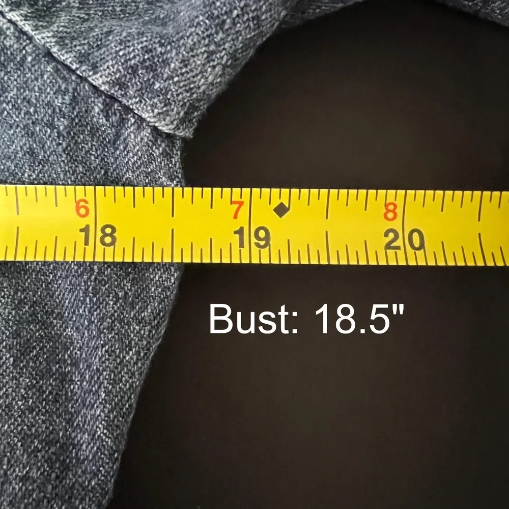 Vintage 90s Ralph Lauren Denim Jacket Zip Up Moto Utility Tailored Designer - Picture 10 of 13